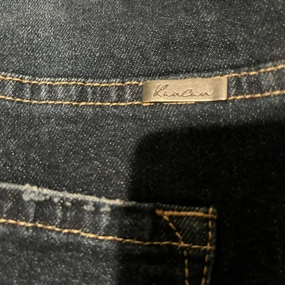 KanCan Dark Blue Flare Jeans - Picture 9 of 10